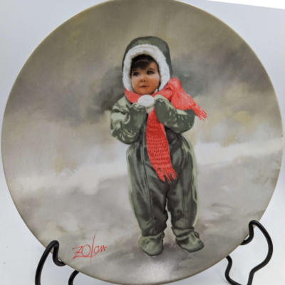 Donald Zolan Collector Plate “Winter Angel” Wonder of Childhood 1984