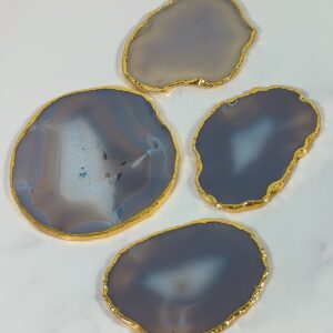 Natural Agate Coasters Bar Beer Coffee Tea Coaster Set of 4 Coasters Perfect Table Accessories Tableware 1