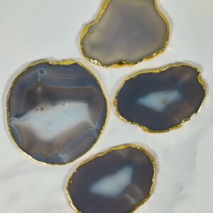 Natural Agate Coasters Bar Beer Coffee Tea Coaster Set of 4 Coasters Perfect Table Accessories Tableware 4