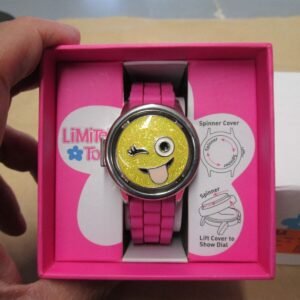 New Old Stock Limited Too Girls Ladies Quartz Watch Emoji Spinner Top Cute