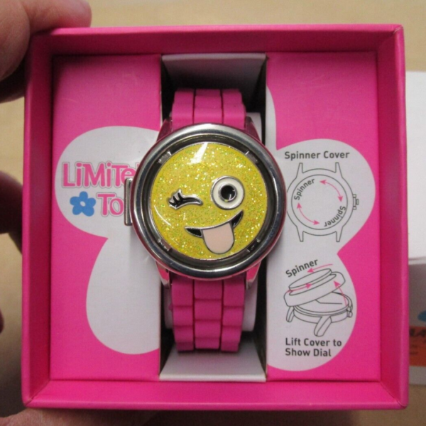 New Old Stock Limited Too Girls Ladies Quartz Watch Emoji Spinner Top Cute cover