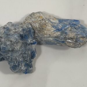 Raw Blue Kyanite Crystal Cluster Pair 1