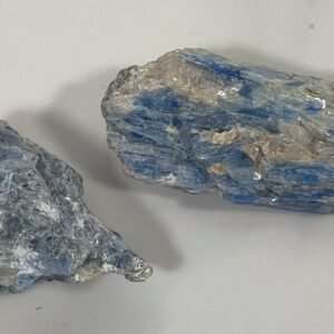 Raw Blue Kyanite Crystal Cluster Pair 2