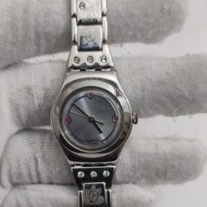 Swiss Made Swatch Irony Special Bracelet Quartz Women Watch AG 2003 Silver 2