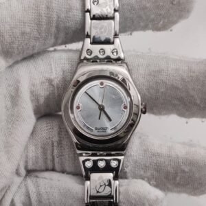 Swiss Made Swatch Irony Special Bracelet Quartz Women Watch AG 2003 Silver 4