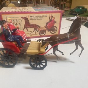 Vintage Battery Operated SURREY RIDER Realistic Galloping Horse Riders Illco Toy 5