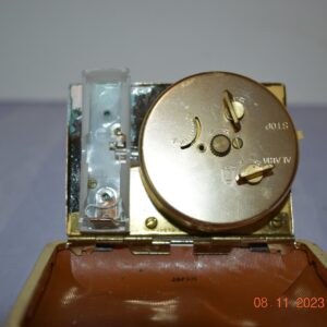 Vintage Travel Alarm Clock Japan Wind Up lite alarm 3