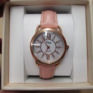 Vivani Ladies Quartz Watch Rose Gold Tone Pearlized Dial