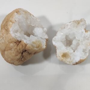White Quartz Geode (1 Pair) 3 Inch 4
