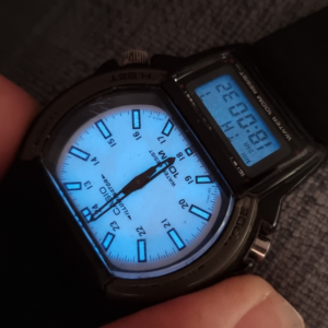 vintage casio aw-61 analog digital alarm chrono illuminator lcd watch qw-1750 cover 2