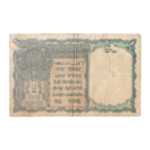 1 Rupee India George VI 1944 Banknote back