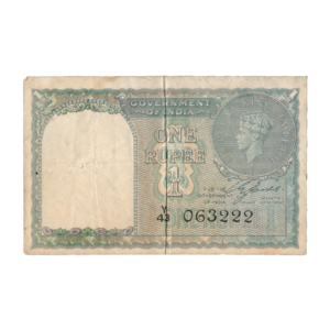 1 Rupee India George VI 1944 Banknote front