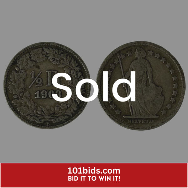 1903-Switzerland-Silver-Half-Franc-Coin sold