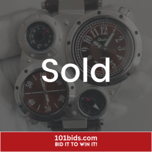 Oulm 9415 Stainless Steel Back Wristwatch