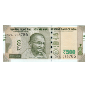 500 Rupees India 2018 786786 Special Note front