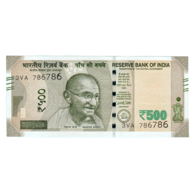 500 Rupees India 2018 786786 Special Bankote