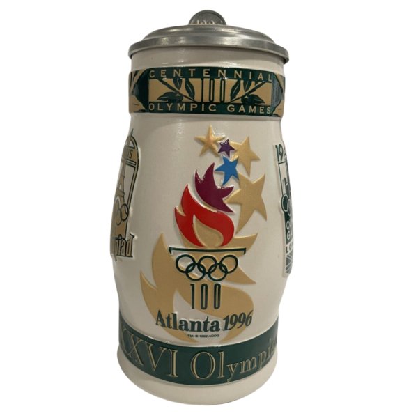 ATLANTA 1996 CENTENNIAL OLYMPICS BEER STEIN PERFECT CONDITION
