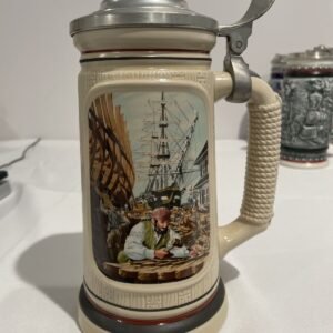 AWESOME SHIPBUILDER BEER STEIN The Building Of America Collection Stein 3