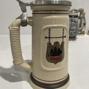 AWESOME SHIPBUILDER BEER STEIN The Building Of America Collection Stein 5