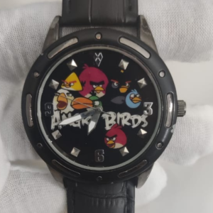 Angry Birds ANBAQ88H13 2009-2013 Stainless Steel Back Black Stripes Wristwatch 1