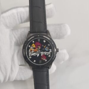Angry Birds ANBAQ88H13 2009-2013 Stainless Steel Back Black Stripes Wristwatch 3