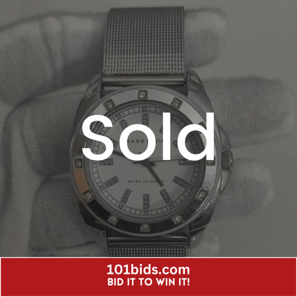 Anne-Klein-109179-Stainless-Steel-Back-Wristwatch sold