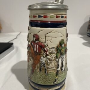 CLASSIC FOOTBALL Vintage 1984 Great American Football Ceramic Lidded Beer Stein 3
