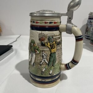 CLASSIC FOOTBALL Vintage 1984 Great American Football Ceramic Lidded Beer Stein 4