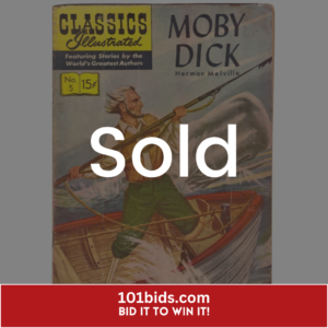 Classics-Illustrated-5-Moby-Dick-Gilberton-Comics-Book-1940s sold