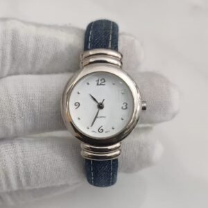 FSC 52459 1 F Stainless Steel Back Blue Stripes Wristwatch Bracelet 1