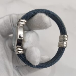 FSC 52459 1 F Stainless Steel Back Blue Stripes Wristwatch Bracelet 4