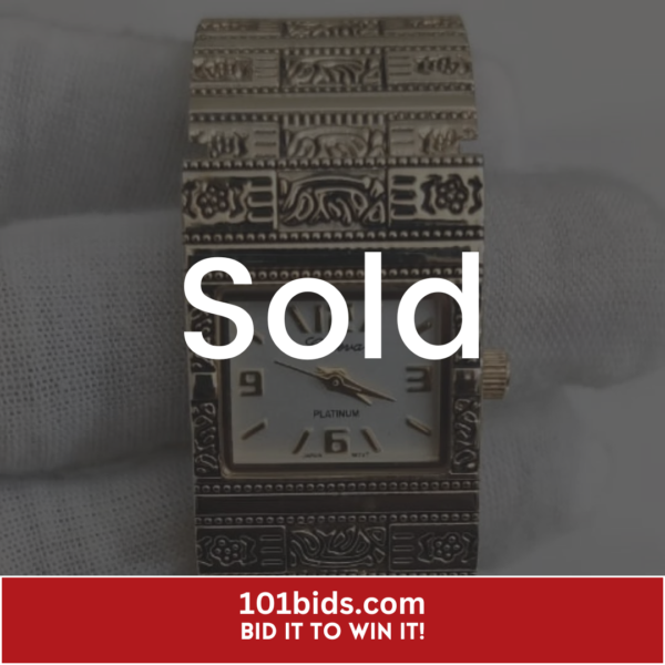 Geneva-Platinum-Gold-Color-Wristwatch-Bracelet sold