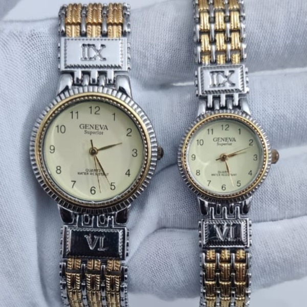 Geneva Superior Couple Wristwatch Set