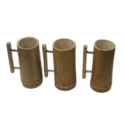 Handmade Bamboo wooden Cup Eco Friendly (Set of 3)