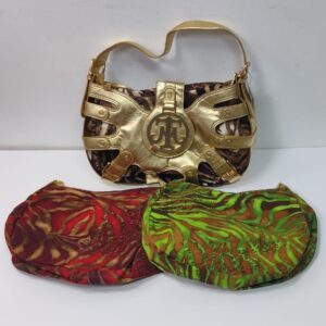 Miss Tina Hand Bag With 3 Different Color Pouches 2