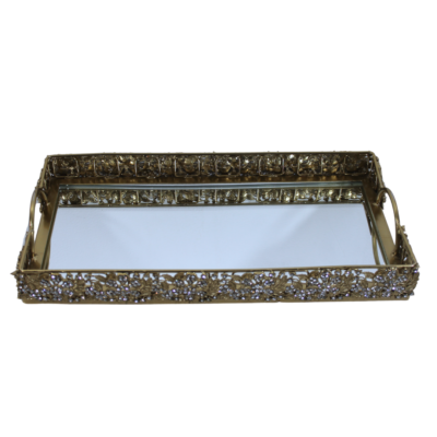 Serving Trays (1 Gold and 1 Silver)