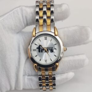 Stainless Steel Back 23K Gold Plated Wristwatch 1