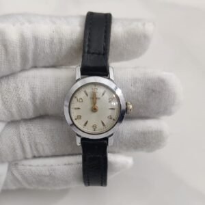 Timex Stainless Steel Back Black Stripes Ladies Wristwatch 1
