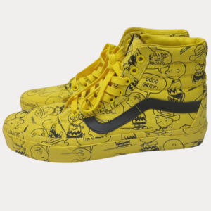 VANS SK8 HI REISSUE SHOES PEANUTS CHARLIE BROWN MAIZE YELLOW MENS 8 WOMENS 9.5 1