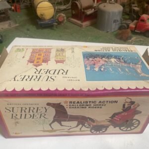 Vintage Battery Operated SURREY RIDER Realistic Galloping Horse Riders Illco Toy 4