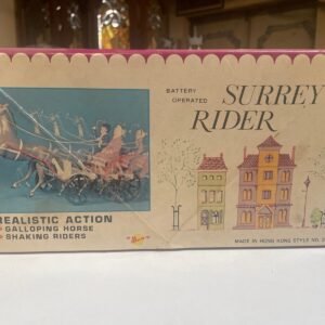 Vintage Battery Operated SURREY RIDER Realistic Galloping Horse Riders Illco Toy 6