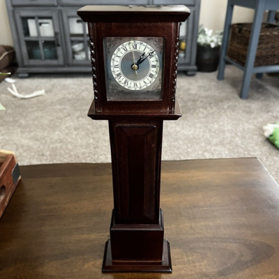 Vintage Bombay Company Grandfather Mantle Clock 1991 Miniature