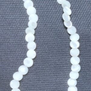 Vintage In Seattle Beautiful Polished Mother Pearl Shell Beads Necklace 4