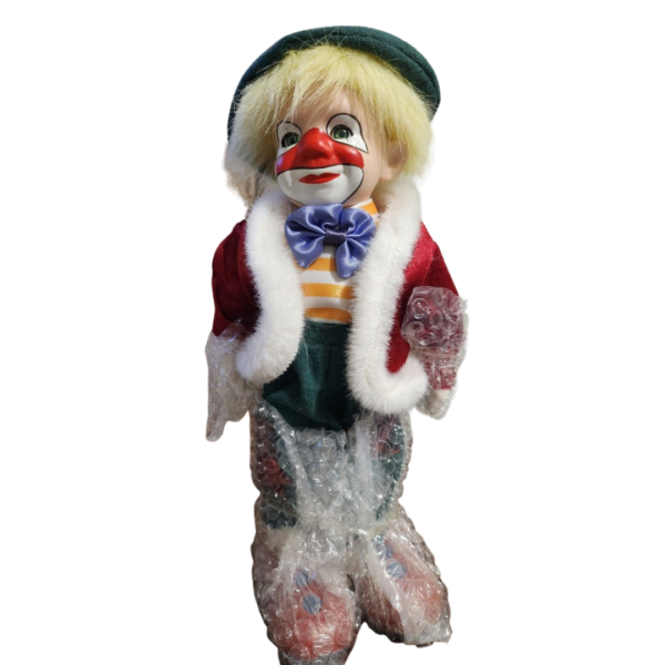 Vintage, Parade Of Clowns Porcelain Clown