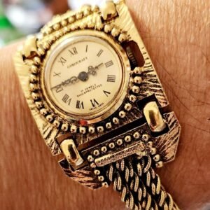 Vintage Rare 1960s Swiss Gold Plated Mechanical Wind Up Ladies Collectors Watch 3