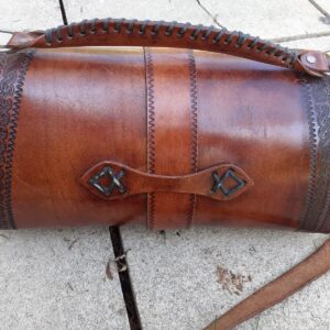 Vintage Tan Leather Bag 3