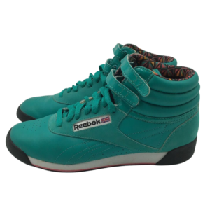 WOMEN'S REEBOK TEAL HIGH TOP SNEAKERS - SIZE 6.5 1