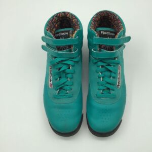 WOMEN'S REEBOK TEAL HIGH TOP SNEAKERS - SIZE 6.5 2