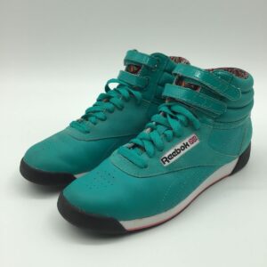 WOMEN'S REEBOK TEAL HIGH TOP SNEAKERS - SIZE 6.5 4