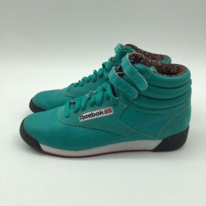 WOMEN'S REEBOK TEAL HIGH TOP SNEAKERS - SIZE 6.5 5